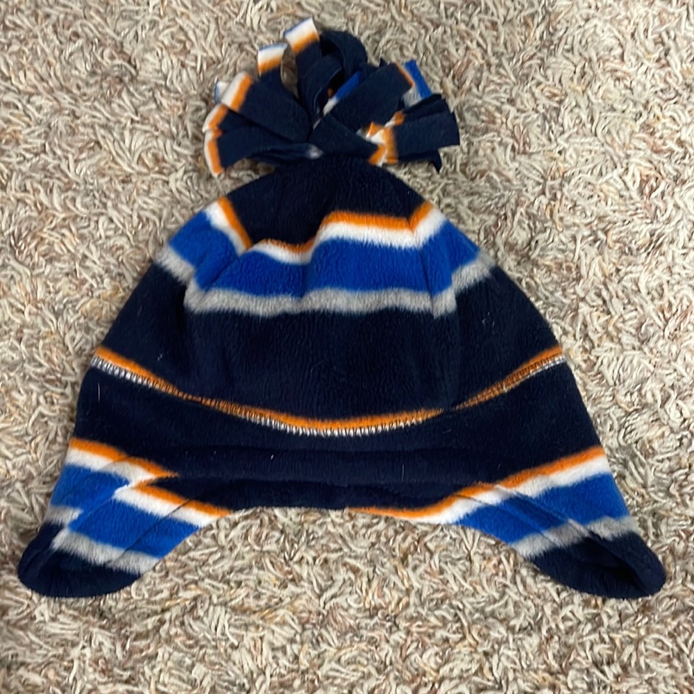 Fun strip polar fleece hat